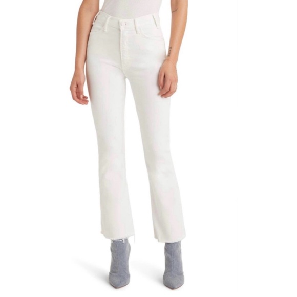 MOTHER The Hustler High Waist Fray Hem Ankle Color:Fairest Of Them All - Picture 14 of 15